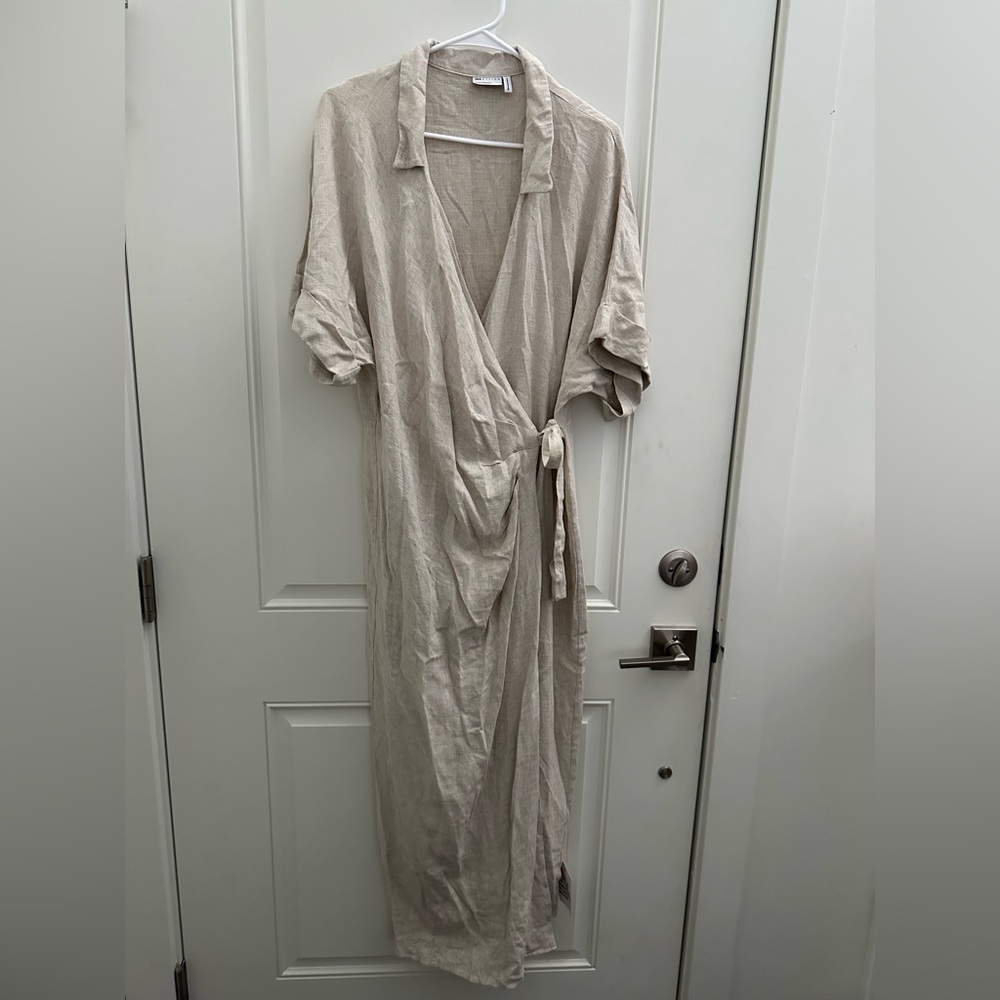 ASOS Cream Midi Dress